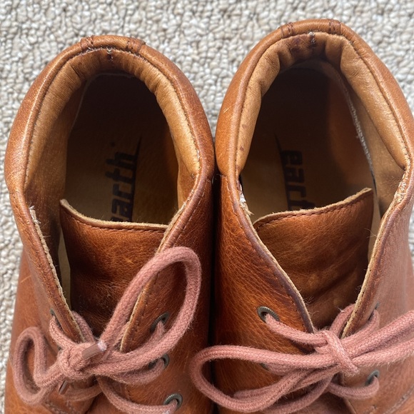 Earth Raja Leather Ankle Boots Ochre Color. Women’s 8.5, Men’s 6.5. - Picture 4 of 11